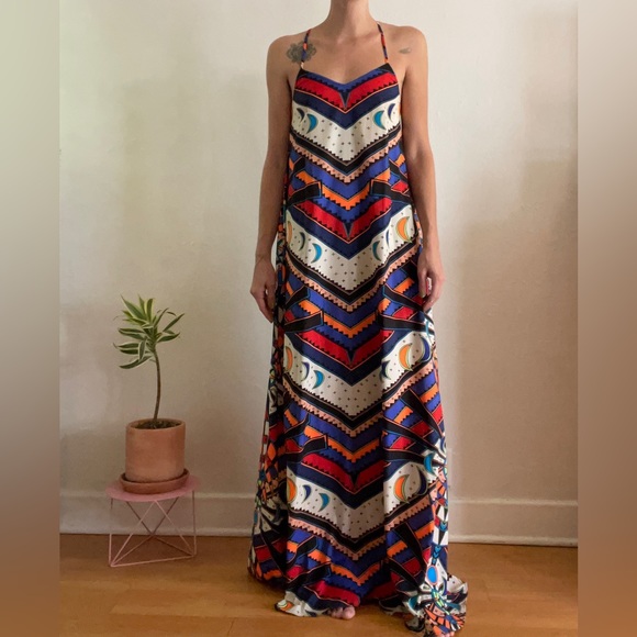 Mara Hoffman camisole gown in Lunar Eclipse print size Small - Picture 3 of 5